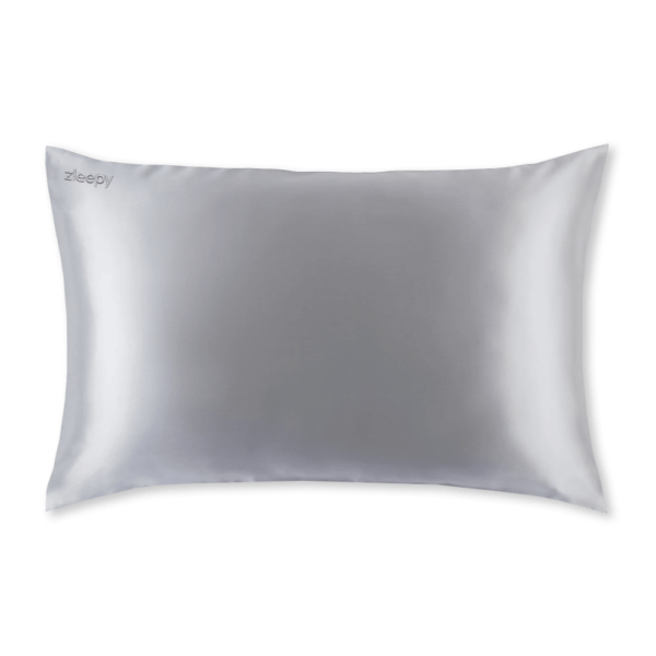 light grey silk pillowcase