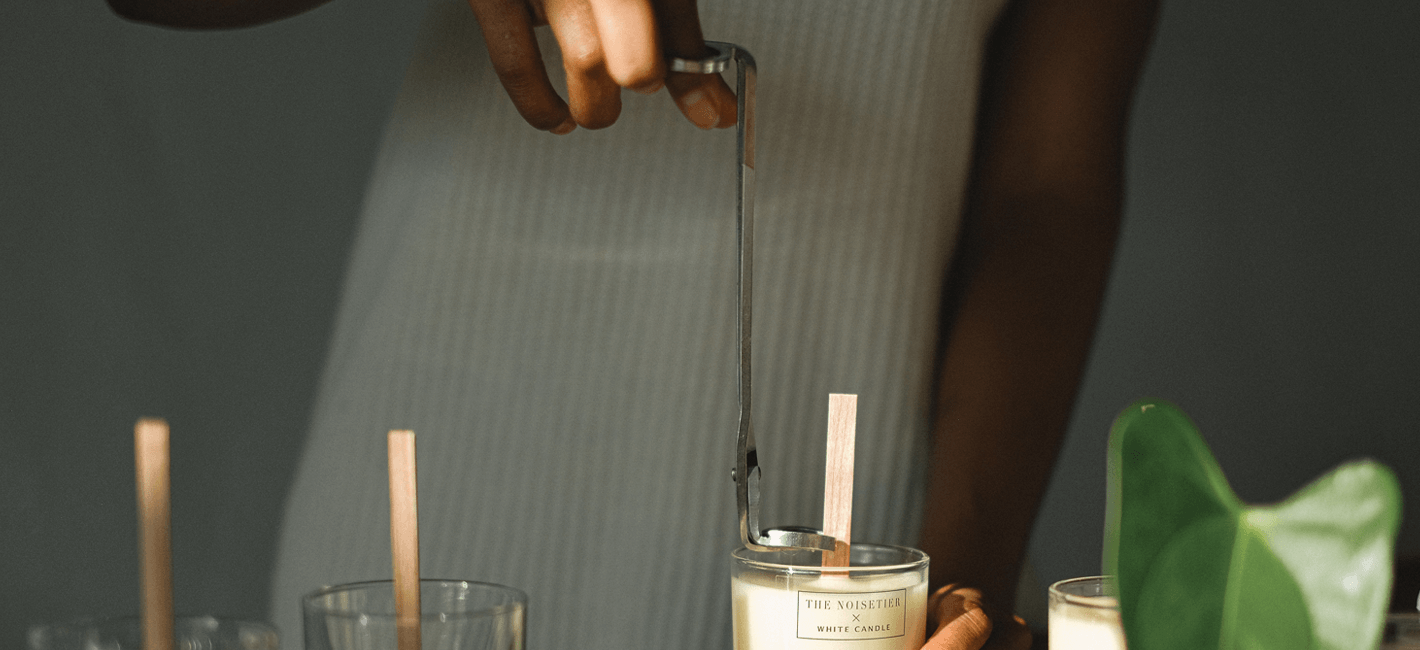 how to trim candle wick