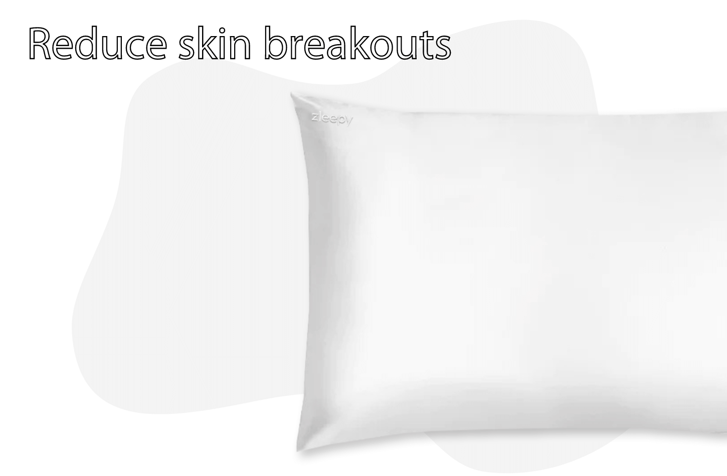 white-silk pillowcase reduce skin breakouts