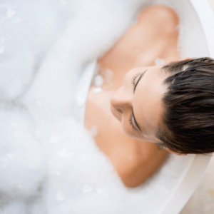 woman-bathing-in-eucalyptus-bath-salts