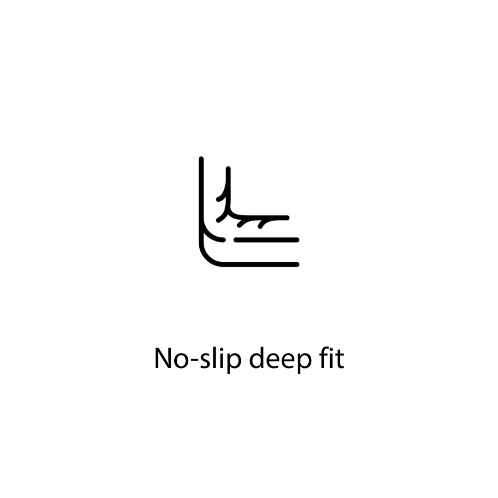 no-slip deep fit