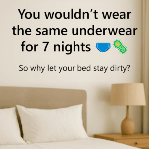 microbiome bedding spray top of funnel
