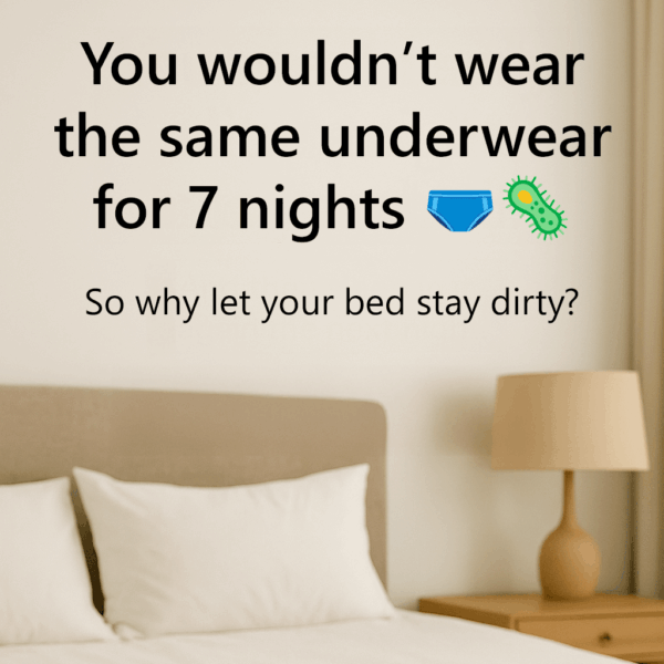 microbiome bedding spray top of funnel