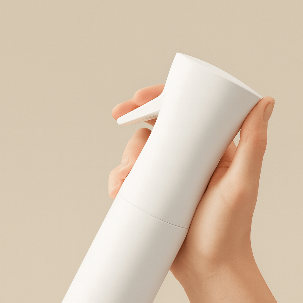 Lightly pressing spray trigger