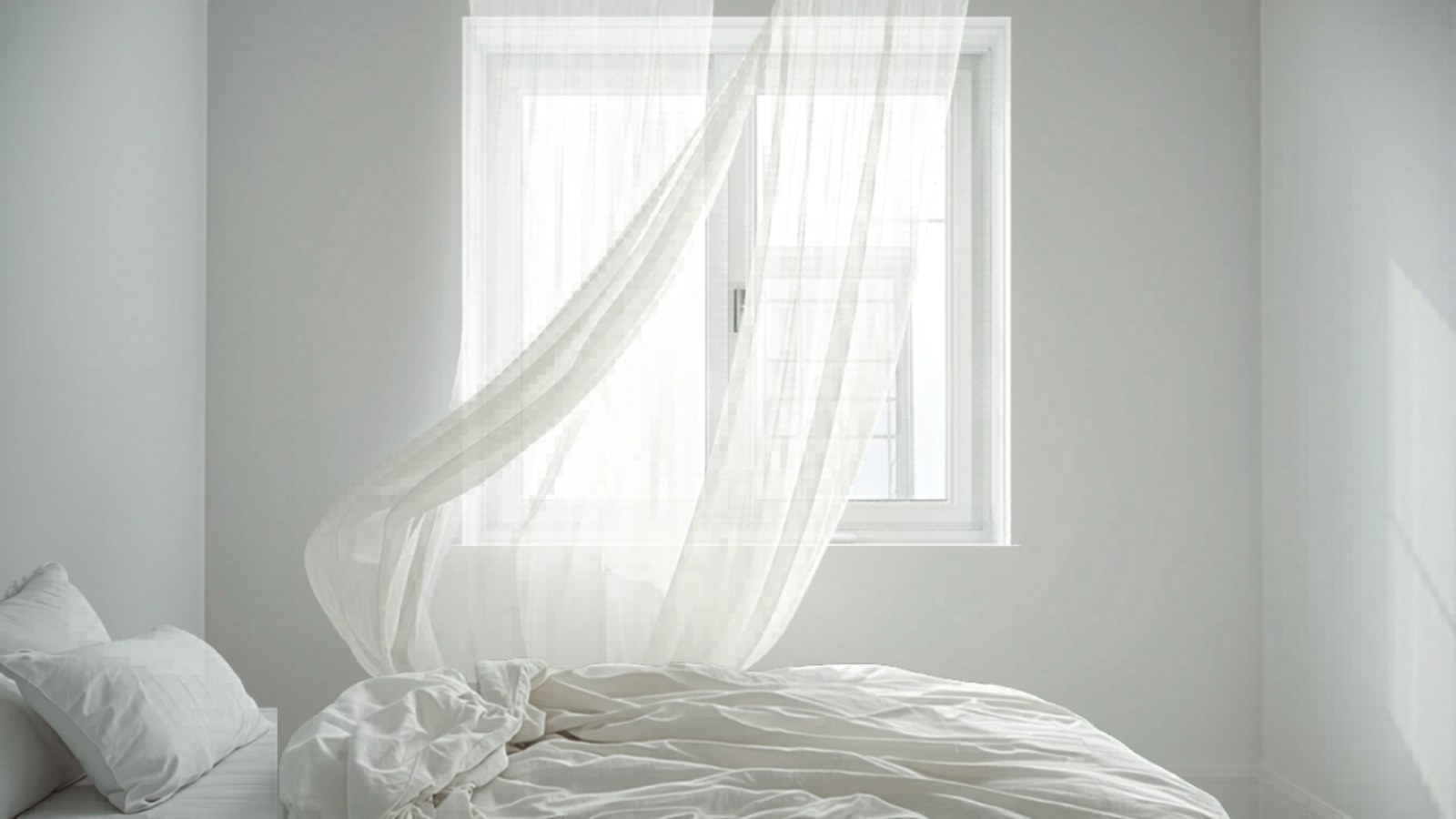 A cool, airy bedroom supports better sleep