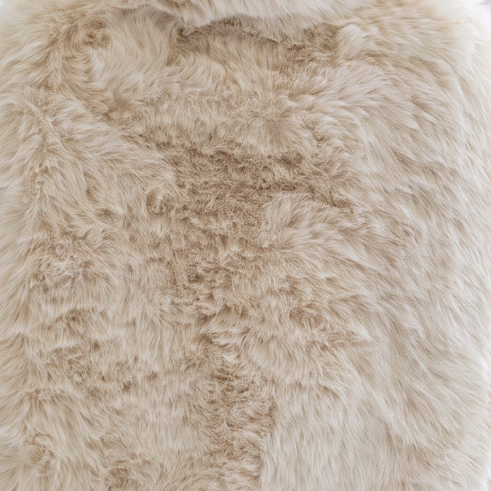 Close-up of the dense, plush Polar Bear faux fur