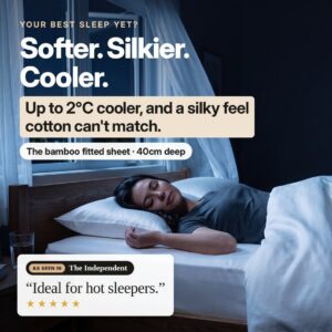 ZLEEPY bamboo fitted sheet: softer, silkier, up to 2°C cooler