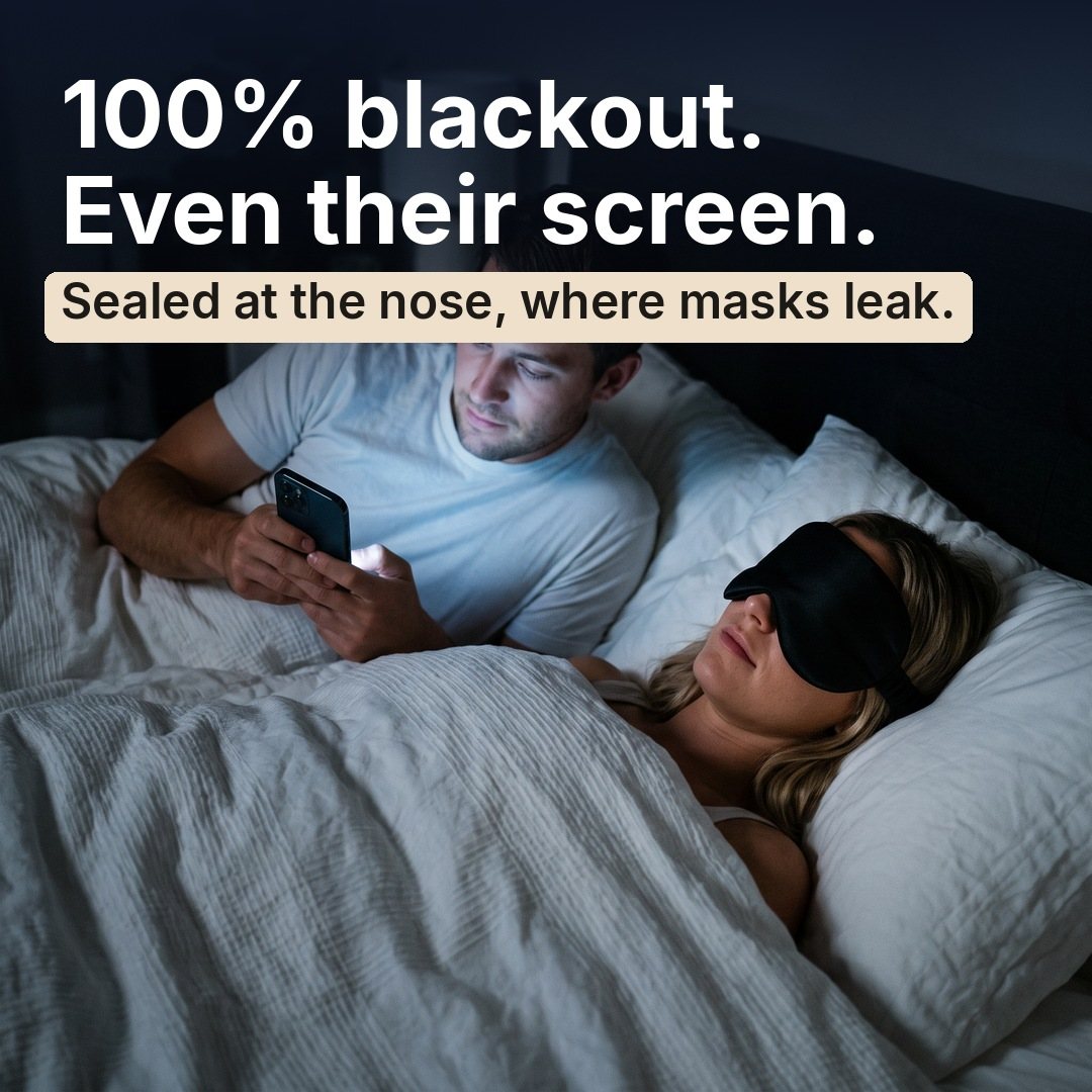 ZLEEPY 3D Blackout Silk Sleep Mask
