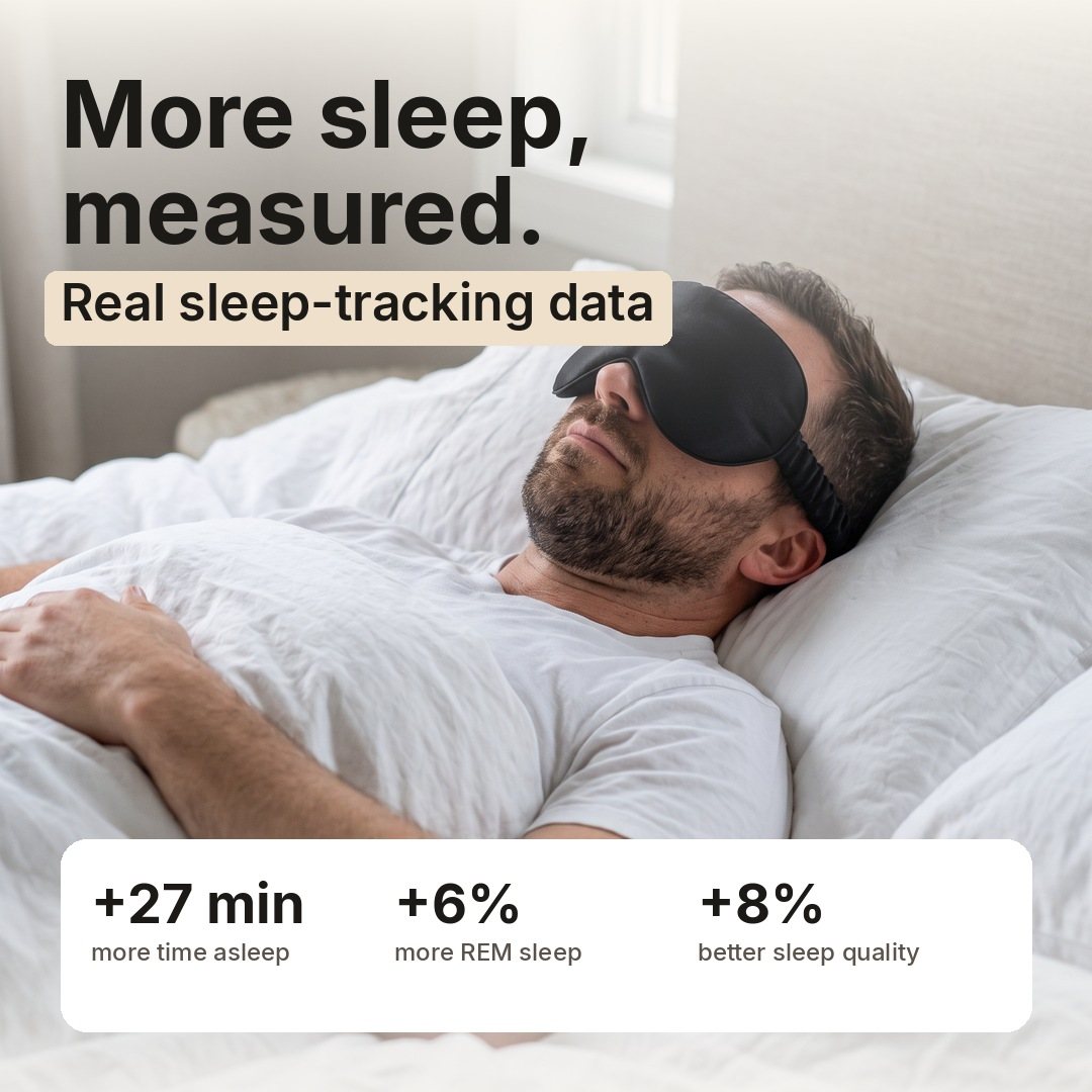 ZLEEPY 3D Blackout Silk Sleep Mask