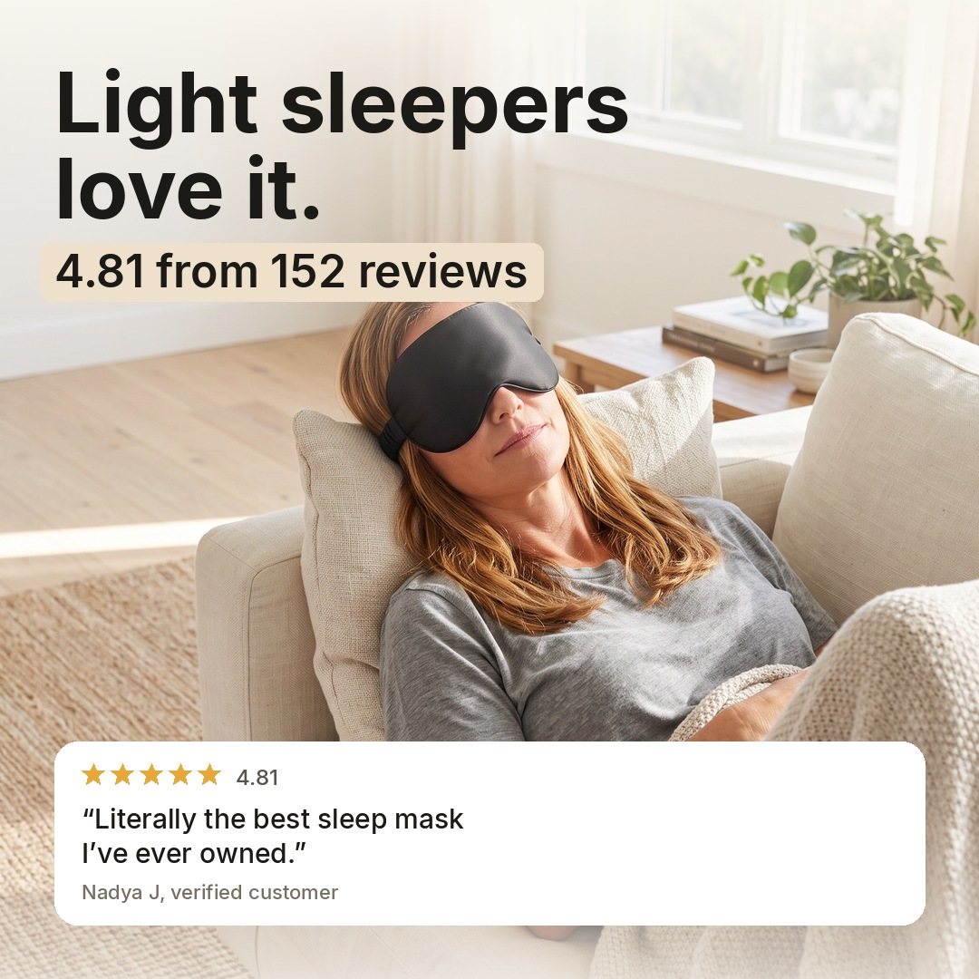 ZLEEPY 3D Blackout Silk Sleep Mask