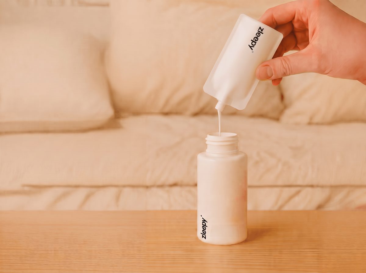 Pouring microbiome concentrate